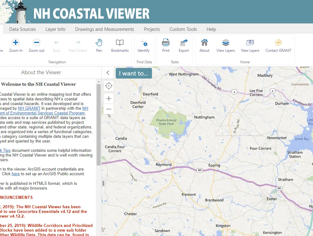 RPC Maps NH Coastal Viewer
